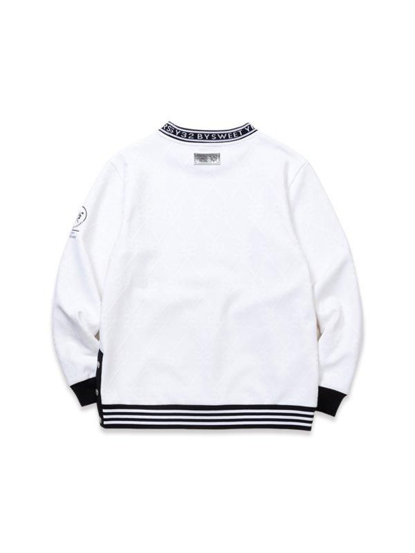 SY32白　サイズXL BONDING JAQUARD CREW NECK BONDING SYG JAQUARD CREW NECK｜MEN'S - 【公式】SY32 by SWEET