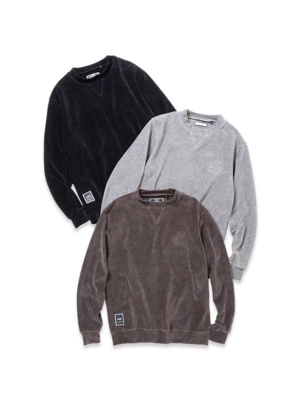 STRETCH CORDUROY EMBOSS MOCK NECKMEN'S