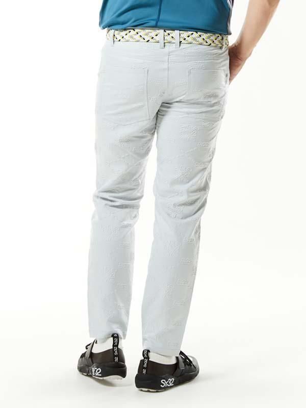 BACK EMBOSS STRETCH PANTSMEN'S