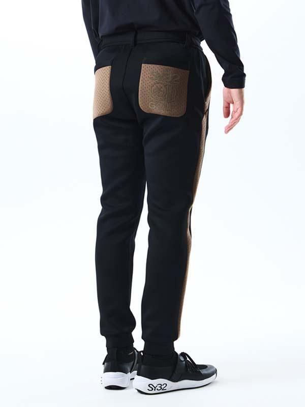 SY32 BY SWEET YEARS ゴルフパンツ ブラウン CARDBOARD SIDE LINE PANTS - 【公式】SY32 by SWEET YEARS GOLF