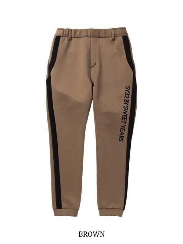 美品　sy32golf カーキ　L size CARDBOARD SIDE LINE PANTS - 【公式】SY32 by SWEET YEARS GOLF