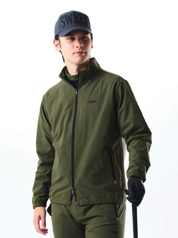 SY32 BY SWEET YEARS ジャケット カーキ　ゴルフ　golf DOUBLE WOVEN DOTAIR JK - 【公式】SY32 by SWEET YEARS GOLF