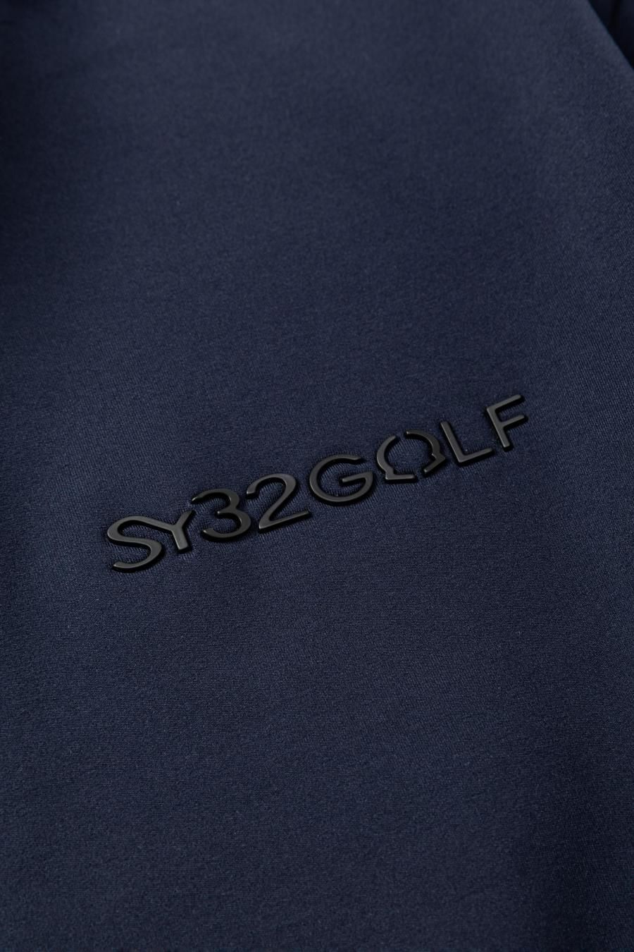 新品☆SY32 GOLF ワッフル ハイネック シャツ☆青＆黒☆XLサイズ 新品☆SY32 GOLF ワッフル ハイネック シャツ☆青＆黒☆XLサイズ