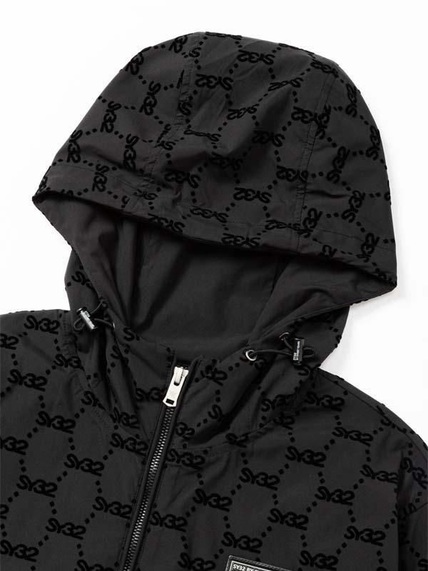 FLOCKY WOVEN STRECH ZIP HOODIE - 【公式】SY32 by SWEET YEARS