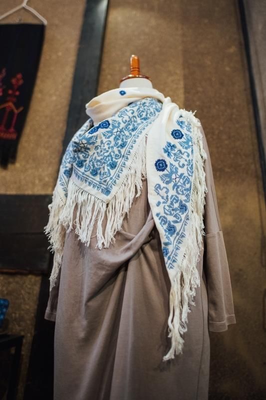 激レア超豪華刺繍ド派手プラネットブルー薔薇＆チェーン柄＆総柄