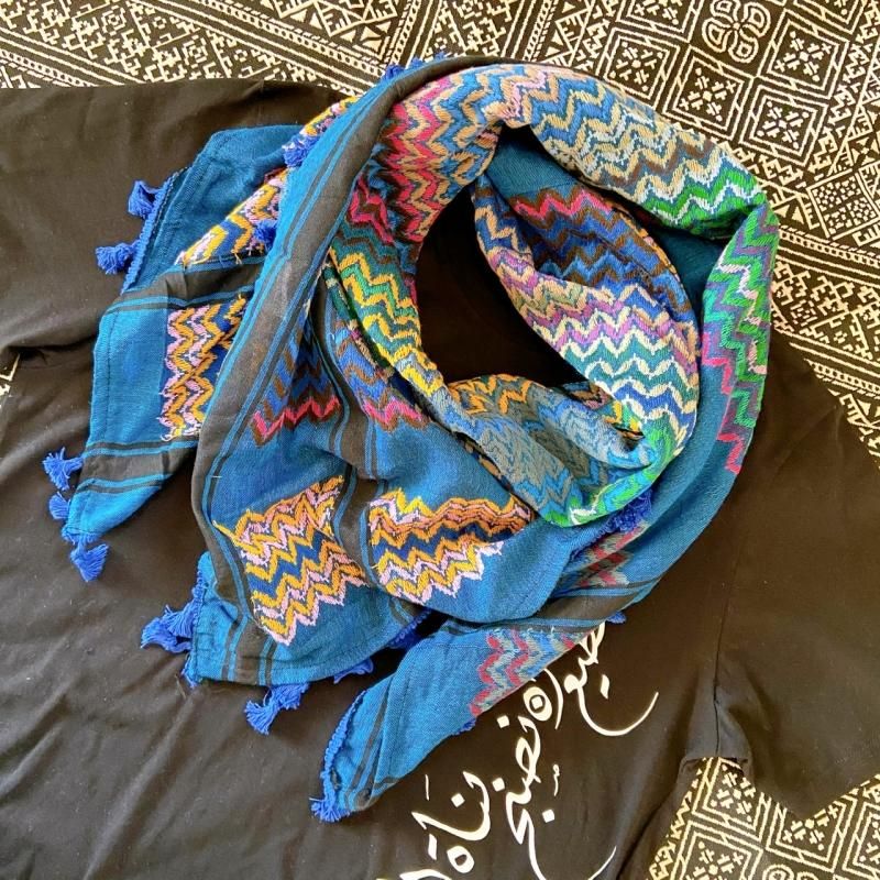 Sulafaパレスチナ刺繍ストール | パレスチナアマル（Amal