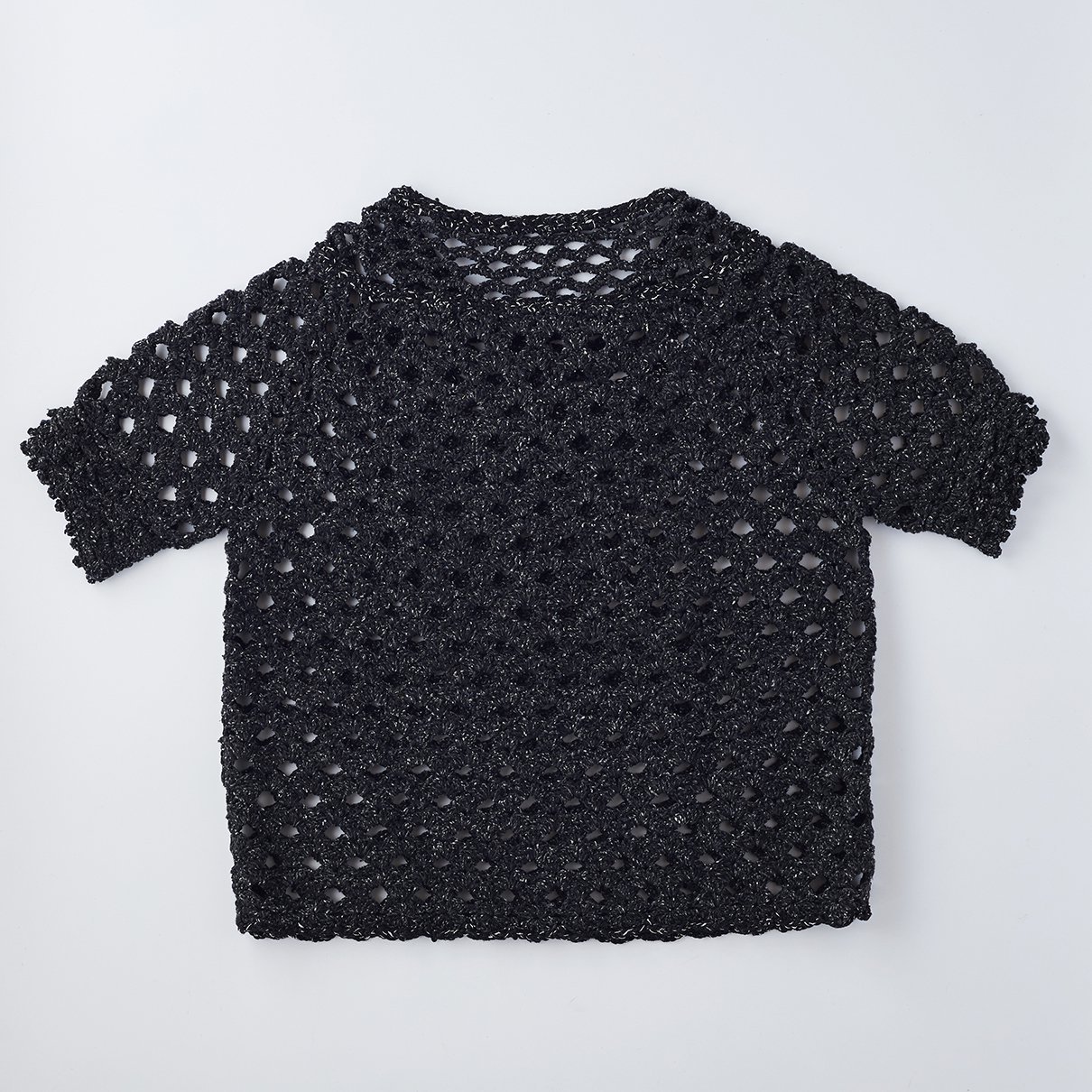 松編み模様のプルオーバー　Lサイズ