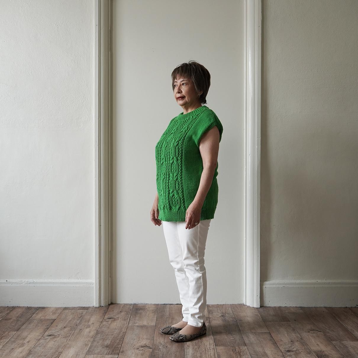 アラン模様のロングベスト - atelier K'sk Online Store