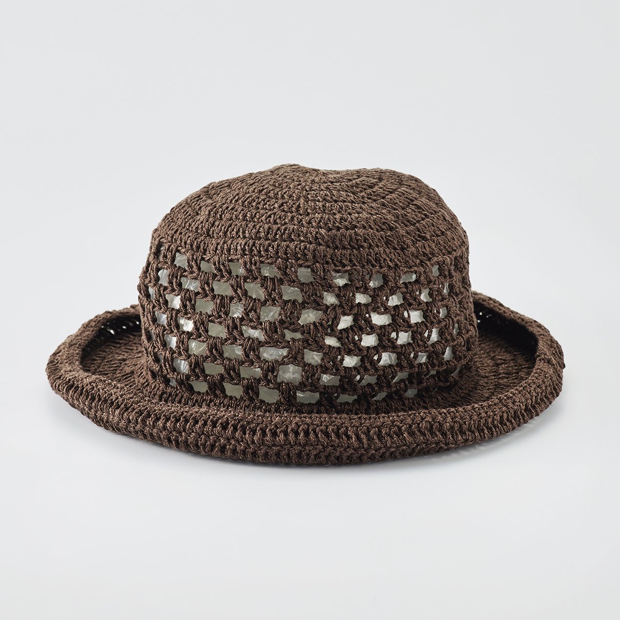 方眼編みの帽子