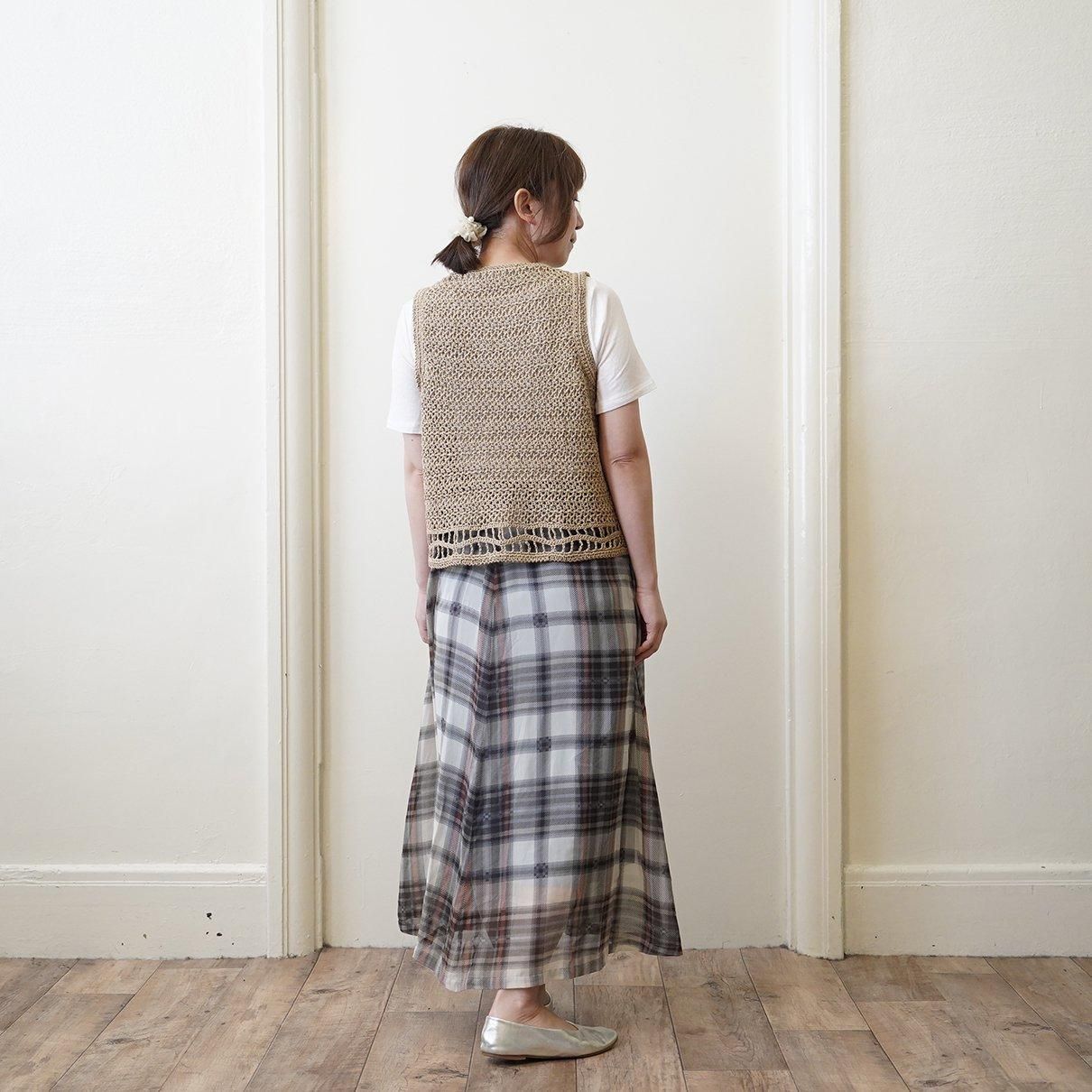 波々模様の横編みベスト - atelier K'sk Online Store