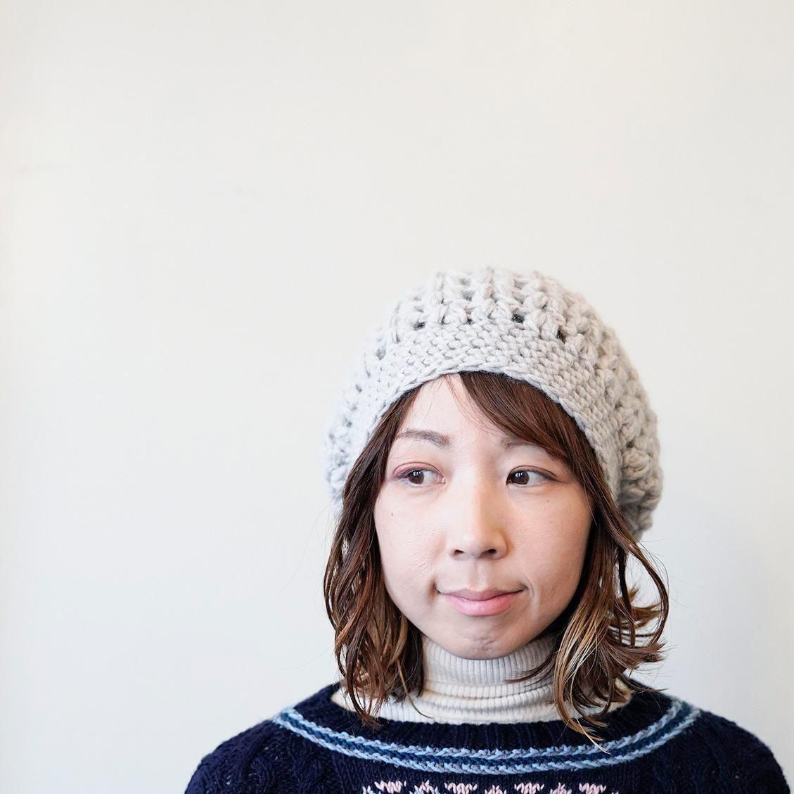 エアリーラクーンのベレー帽 - atelier K'sk Online Store