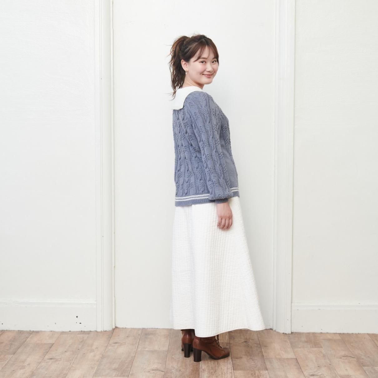 セーラーカラーのトップダウンプルオーバー - atelier K'sk Online Store