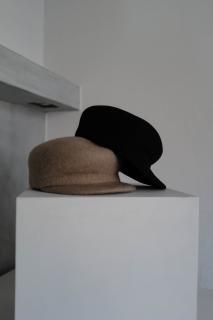 Wool Casquette<br>[BLACK/BEIGE]*
