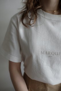 MARQUE T-shirt 2<br>[WHITEBEIGE][S/M/L]