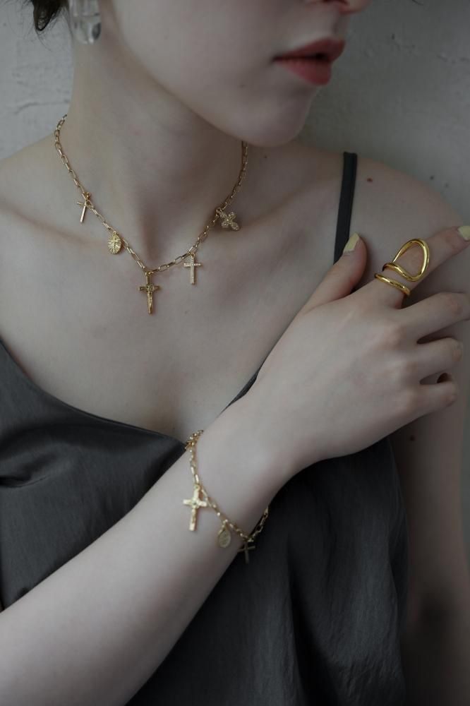 e.m.ミックスチェーンチョーカー K10ミラーカットチェーン チョーカー（ネックレス） | COCOSHNIK