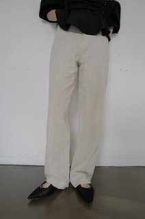 Linen Color Denim Pants<br>[PINK/BEIGE][S/M]*