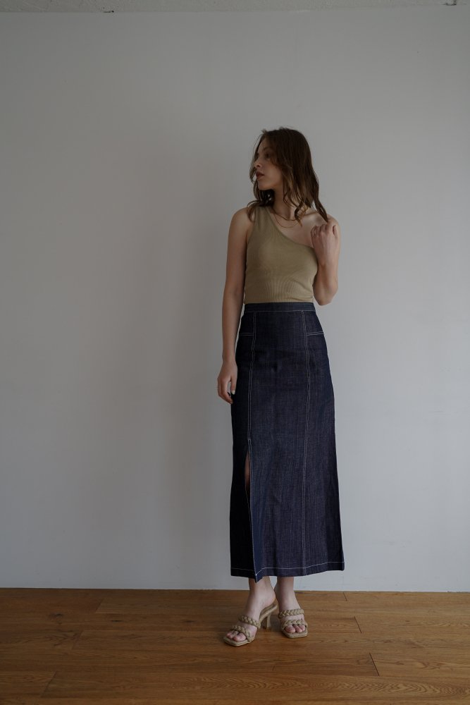 Straight Long Denim Skirt[S/M]* - RITAM -リタム- ◆15,000円以上お買い上げの方は送料無料◆
