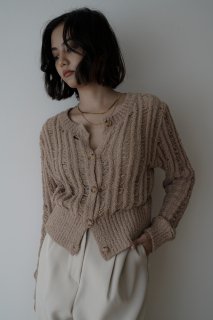 <img class='new_mark_img1' src='https://img.shop-pro.jp/img/new/icons56.gif' style='border:none;display:inline;margin:0px;padding:0px;width:auto;' />Knit Cardigan<br>[BROWN/BLACK]*