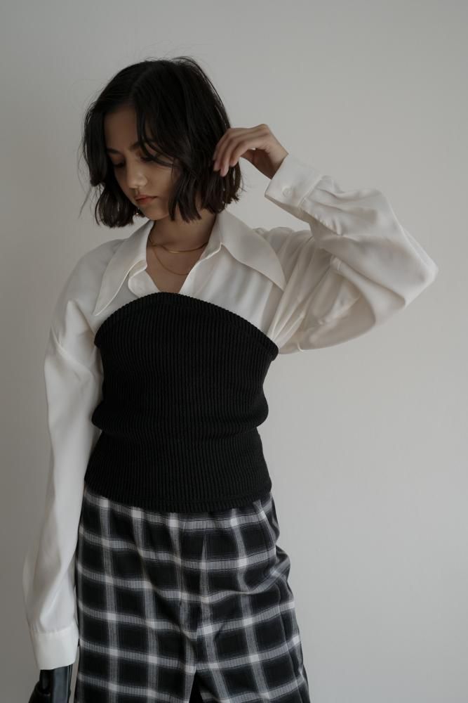 ニットベアトップス画像