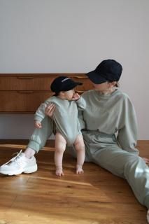 <img class='new_mark_img1' src='https://img.shop-pro.jp/img/new/icons8.gif' style='border:none;display:inline;margin:0px;padding:0px;width:auto;' />MARQUE Baby Rough Style Baby Rompers<br>[73cm/80cm][OFFWHITE/GREEN]