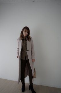 <img class='new_mark_img1' src='https://img.shop-pro.jp/img/new/icons38.gif' style='border:none;display:inline;margin:0px;padding:0px;width:auto;' />Wool Pencil Long Coat<br>[Greige][S]*[サンプル品]