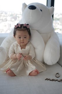 <img class='new_mark_img1' src='https://img.shop-pro.jp/img/new/icons8.gif' style='border:none;display:inline;margin:0px;padding:0px;width:auto;' />MARQUE Baby Baby Dress [3-6ヶ月/6-12ヶ月][OFFWHITE]