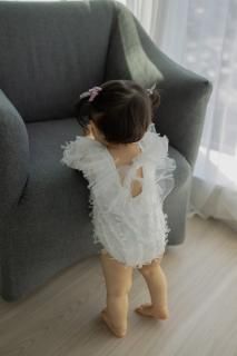 <img class='new_mark_img1' src='https://img.shop-pro.jp/img/new/icons8.gif' style='border:none;display:inline;margin:0px;padding:0px;width:auto;' />MARQUE Baby Baby Ribbon Dress Rompers [56cm/62cm/68cm][WHITE]