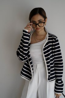 <img class='new_mark_img1' src='https://img.shop-pro.jp/img/new/icons8.gif' style='border:none;display:inline;margin:0px;padding:0px;width:auto;' />Double Button Border Cardigan<br>[NAVY]<s><font color="red">9000</s>450050%OFF</font>