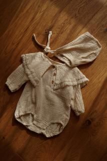 <img class='new_mark_img1' src='https://img.shop-pro.jp/img/new/icons8.gif' style='border:none;display:inline;margin:0px;padding:0px;width:auto;' />MARQUE Baby Cotton Lace Rompers [62cm/70cm]