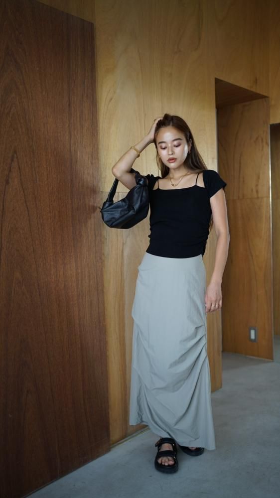 MAIKO SANOMARQUE Nylon Long Skirt