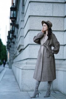 <img class='new_mark_img1' src='https://img.shop-pro.jp/img/new/icons38.gif' style='border:none;display:inline;margin:0px;padding:0px;width:auto;' />Glencheck Wool Coat<br>[BROWN][サンプル品]<s><font color="red">52000円</s>→20800円<br>60%OFF</font>