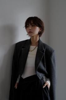 <img class='new_mark_img1' src='https://img.shop-pro.jp/img/new/icons8.gif' style='border:none;display:inline;margin:0px;padding:0px;width:auto;' />Wool Short Length Jacket<br>[BLACK/BROWN]