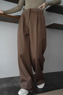 <img class='new_mark_img1' src='https://img.shop-pro.jp/img/new/icons8.gif' style='border:none;display:inline;margin:0px;padding:0px;width:auto;' />Slacks Pants<br>[BROWN][S/M]