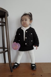 <img class='new_mark_img1' src='https://img.shop-pro.jp/img/new/icons56.gif' style='border:none;display:inline;margin:0px;padding:0px;width:auto;' />MARQUE Baby Quilting Jacket & skirt Set Up [BLACK][80cm]