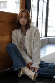 <img class='new_mark_img1' src='https://img.shop-pro.jp/img/new/icons8.gif' style='border:none;display:inline;margin:0px;padding:0px;width:auto;' />Fringe Tweed Jacket<br>[OFFWHITE]