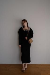 <img class='new_mark_img1' src='https://img.shop-pro.jp/img/new/icons38.gif' style='border:none;display:inline;margin:0px;padding:0px;width:auto;' />Rib Bolero One-piece Set[BEIGE/BLACK][ץ]<s><font color="red">11000</s>440060%OFF</font>