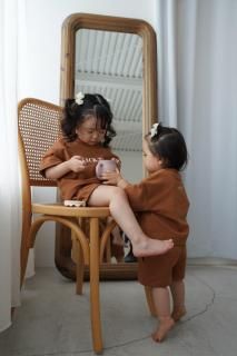 MARQUE Baby <br>Unisex Cotton Set up <br>[BROWN/BEIGE][80cm/100cm/120cm]