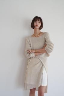 <img class='new_mark_img1' src='https://img.shop-pro.jp/img/new/icons8.gif' style='border:none;display:inline;margin:0px;padding:0px;width:auto;' />Summer Knit Tops & Skirt Set Up<br>[BEIGE]