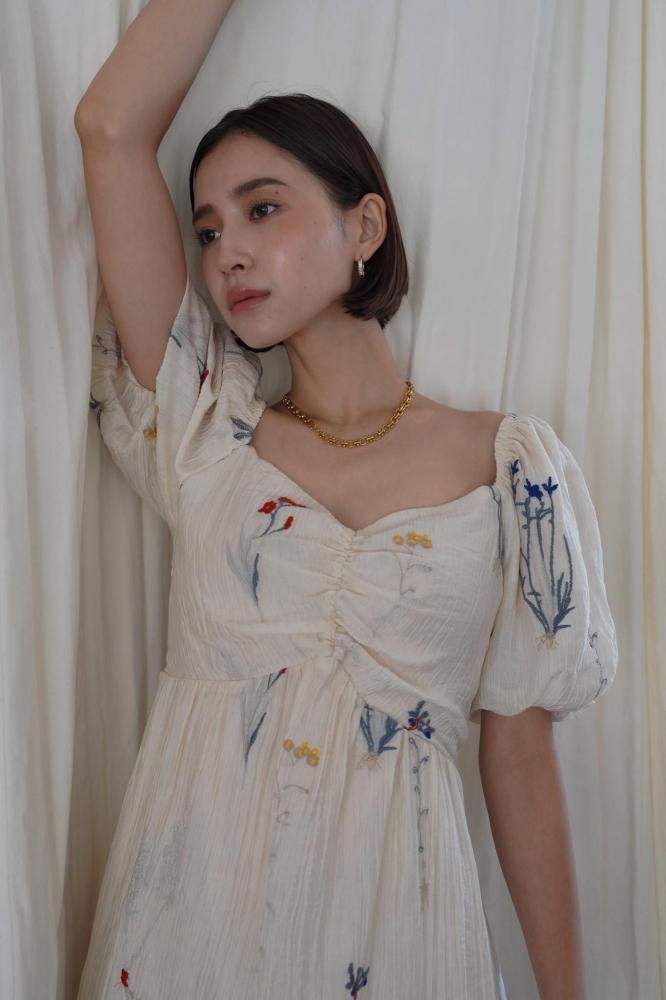 【ROLAROLA】★送料・関税込★FLOWER SHIRRING ONEPIECE flower shirring one-piece DL1433