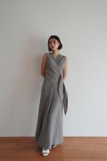 <img class='new_mark_img1' src='https://img.shop-pro.jp/img/new/icons56.gif' style='border:none;display:inline;margin:0px;padding:0px;width:auto;' />Drape Cache-coeur One-piece<br>[GREEN/CHECK]