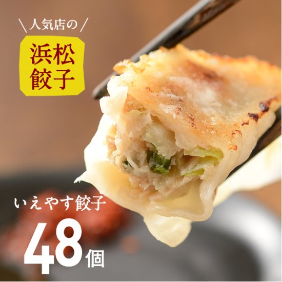 【人気店の浜松餃子】やさいたっぷり！いえやす餃子【48個】ご家庭用