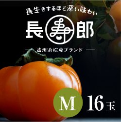 【遠州浜北大平産】 長寿郎次郎柿【秀品M・16玉】