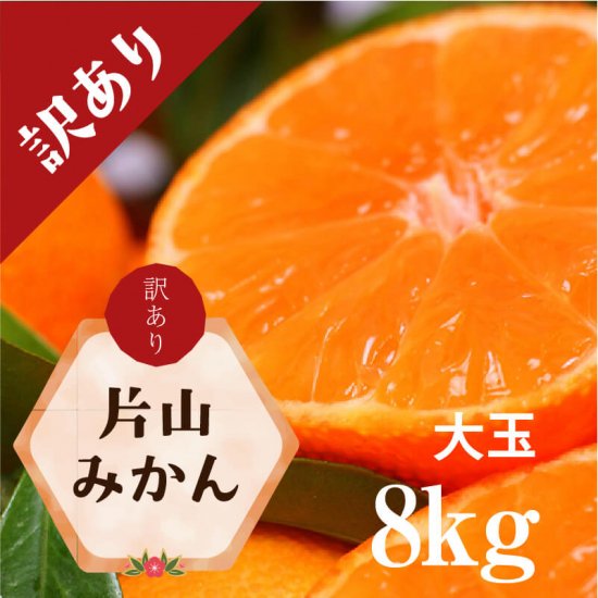 冷蔵庫熟成【訳あり】片山みかん大玉8kg（2L～3L サイズ）