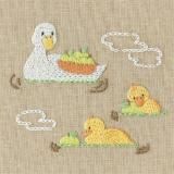 Chicchi 季節を楽しむ動物たち 刺繍キット「ゆず湯に入るアヒルさん