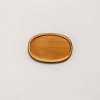 木製ミニチュアパーツ WP-030　楕円皿Ｃ　ＳＳ　２個入