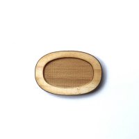 木製ミニチュアパーツ WP-034　楕円皿Ｄ　ＳＳ　２個入