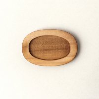 木製ミニチュアパーツ WP-035　楕円皿Ｄ　Ｓ　２個入