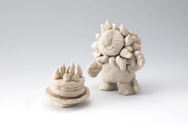 菌 ウイルス O-157⑲ 手作り アート 粘土細工 着色済