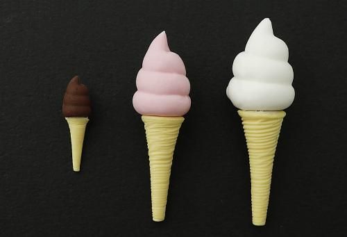 ソフトクリーム模型 1125 もこもこソフトクリーム立体型 1/12サイズ対応 - Brodees