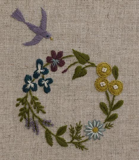 マカベアリス 12ヶ月のモチーフとことり 刺繍キット「March